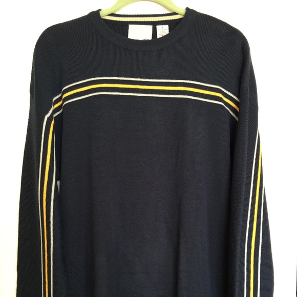 90s Sweater Navy With Stripes 